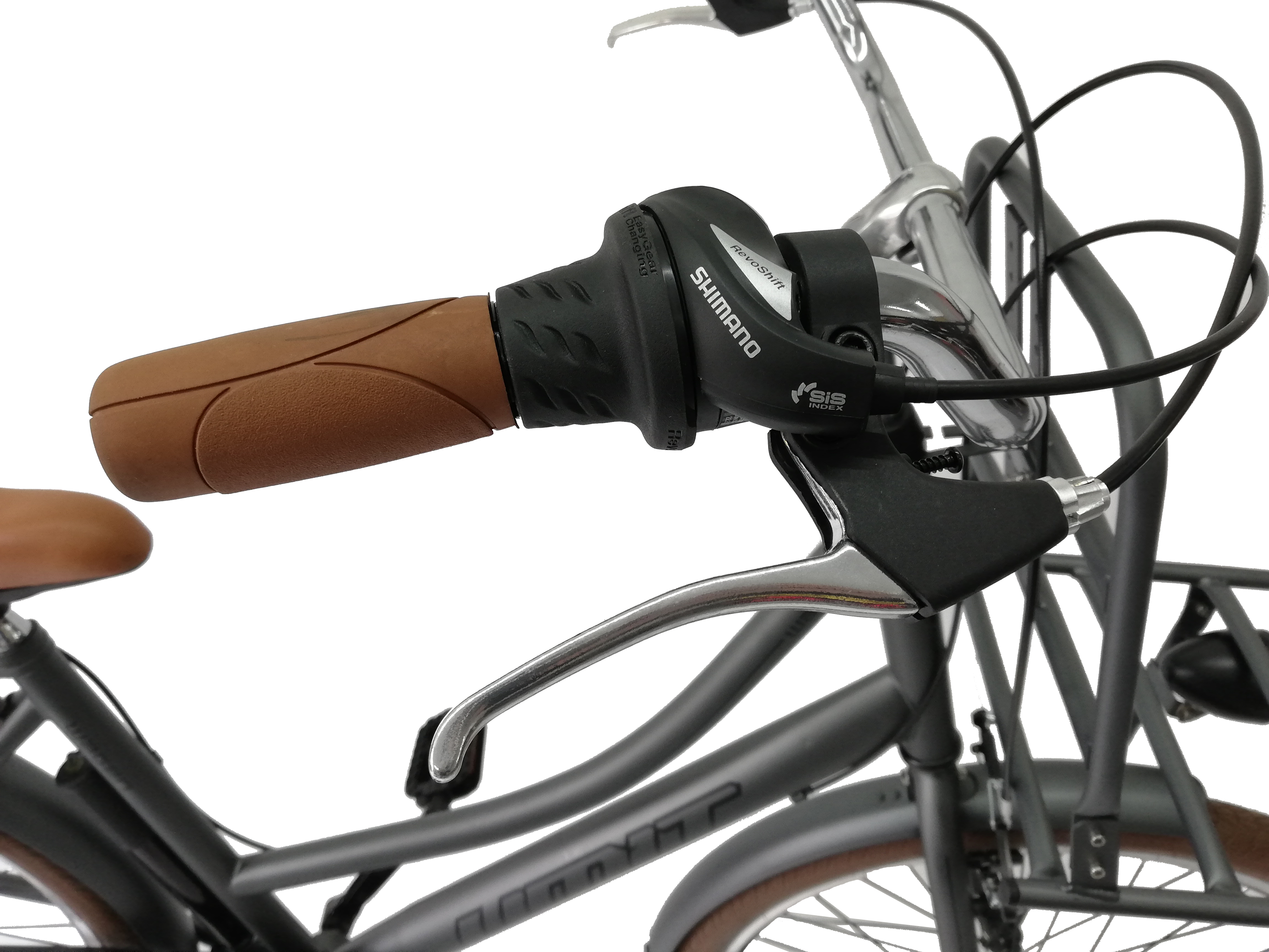 Bicicleta City Umit Wagen Lady, Culoare Gri, Roata 26" Otel [4]