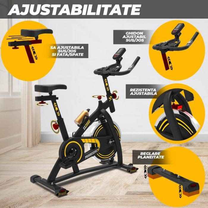 Bicicleta fitness spinning PROGRESSIVE SX2000 [2]