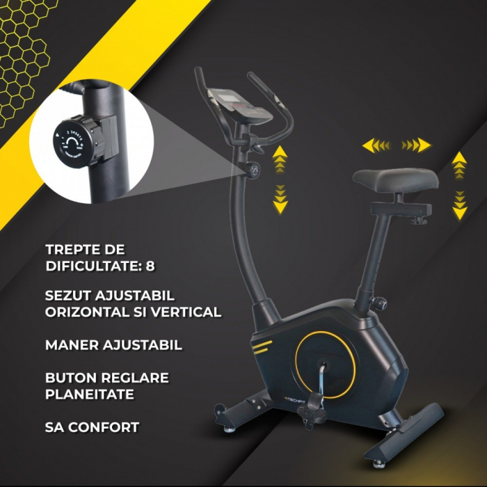 Bicicleta fitness exercitii TECHFIT B410N [3]