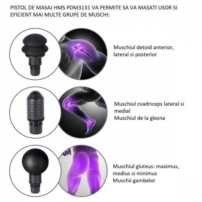 Pistol masaj HMS PDM3131 [29]