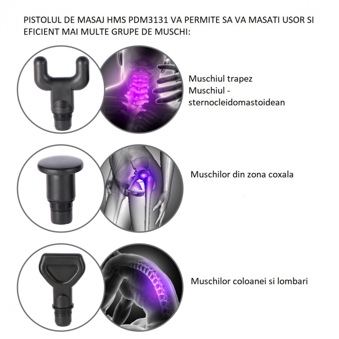 Pistol masaj HMS PDM3131 [30]