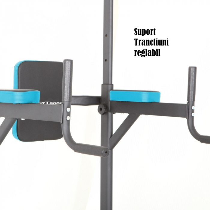 Aparat multifunctional de tractiuni FitTronic® Atletic T2000,  greutate maxima utilizator 120 kg, suport tractiuni reglabil [4]
