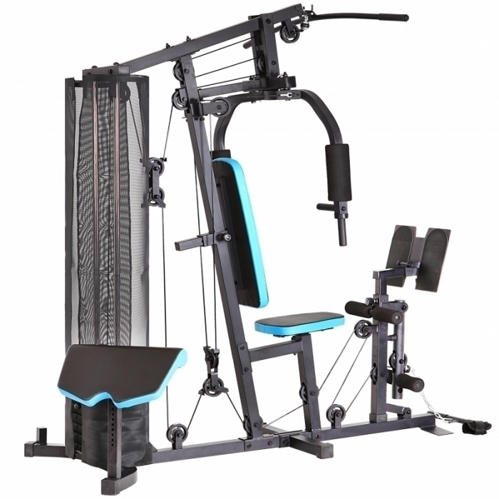 Aparat multifunctional FitTronic Atletic 500, 66 kg incluse, presa picioare, biceps, bara tractiune, greutate maxima utilizator 120 kg, scaun si spatar reglabile [8]