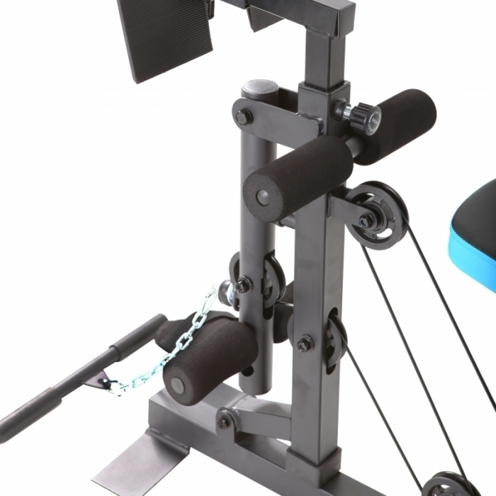 Aparat multifunctional FitTronic Atletic 500, 66 kg incluse, presa picioare, biceps, bara tractiune, greutate maxima utilizator 120 kg, scaun si spatar reglabile [3]