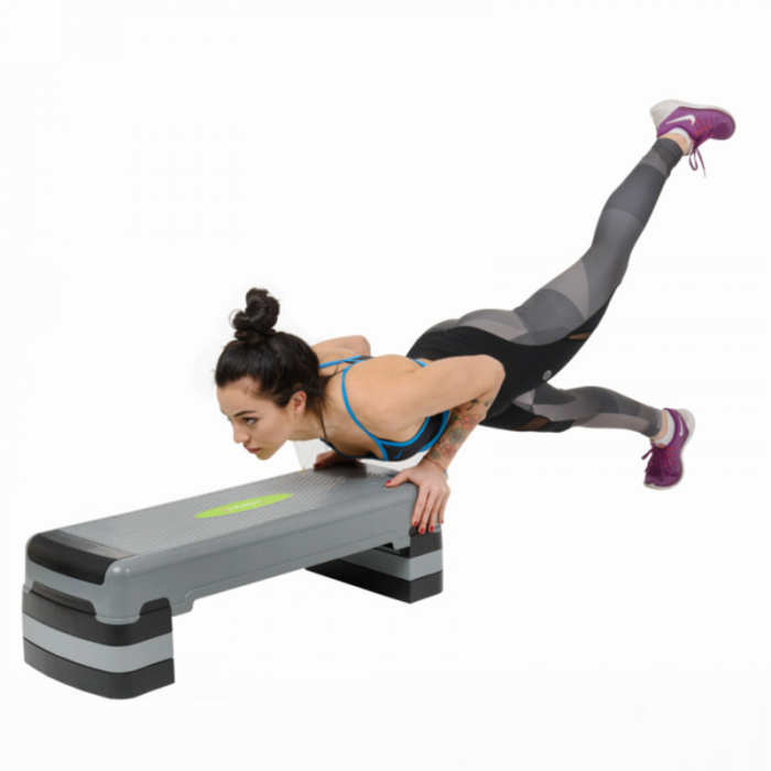 Banca aerobic HMS AS005 gri/negru [12]