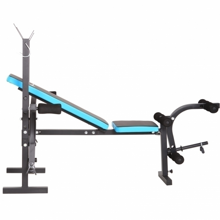 Banca reglabila multifunctionala FitTronic® Atletic B450, suport haltera inclus, greutate suportata 120 kg [8]