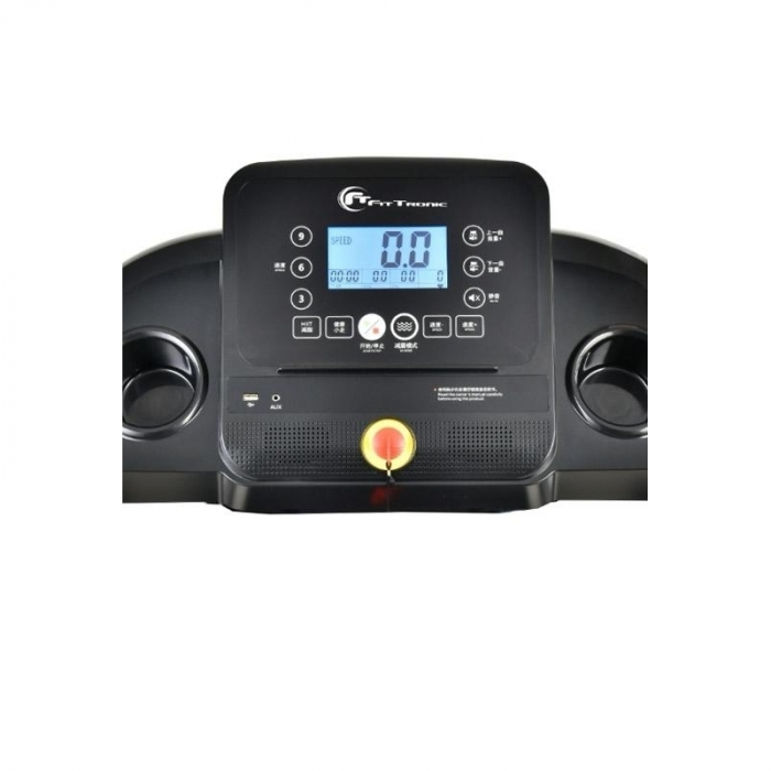 Banda de alergare electrica FitTronic® Delta 200, motor 2.5CP, viteza maxima 14 km, autolubrifiere, bluetooth, Kinomap, Zwift, Besyfit [2]