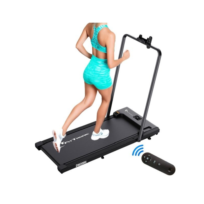 Banda de alergare electrica FitTronic Delta Walk 200H, motor 2 CP, greutate maxima 100 kg, viteza maxima 6 km/h, dimensiune redusa, telecomanda, usor de depozitat [3]