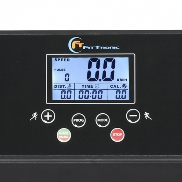 Banda de alergare electrica FitTronic Ultra 2000, motor 2.0 CP, App Fitshow, Kinomap, Zwift, viteza pana la 12km/h, suprafata alergare 110x42 cm, conexiune bluetooth, 12 programe de antrenament [4]