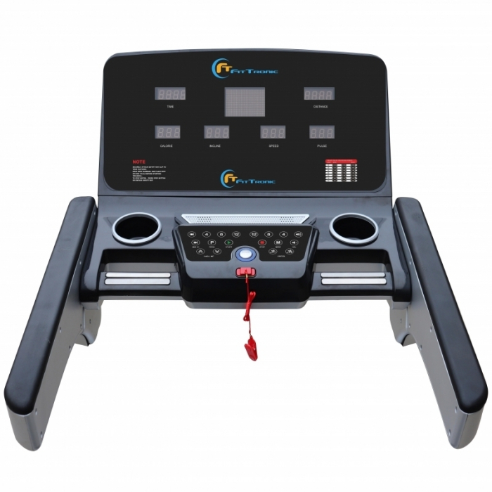 Banda de alergare electrica FitTronic Ultra 8000, motor 4.0 CP, inclinatie electrica 20%, viteza pana la 20km/h, greutate suportata 140 kg, Apps Fitshow, Kinomap, Zwift [5]