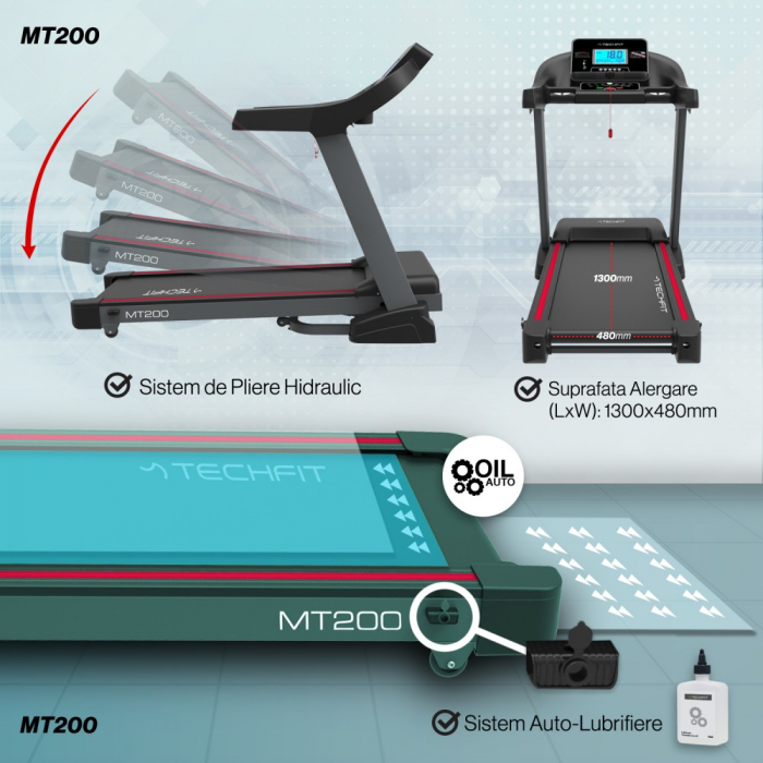 Banda de alergare electrica Techfit M200 [9]