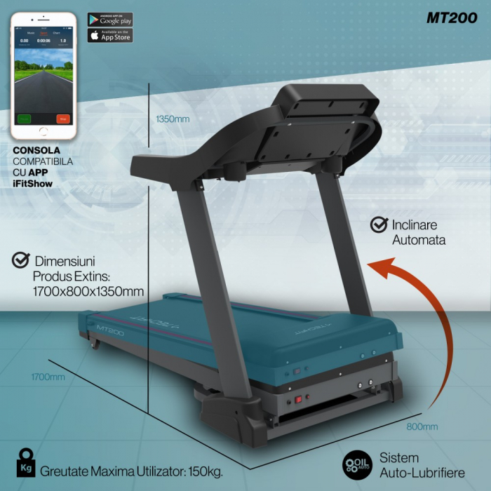 Banda de alergare electrica Techfit M200 [8]