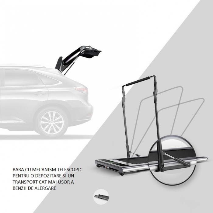 Banda de alergat electrica HMS LOOP08 Roz 0.5CP, 100KG [24]