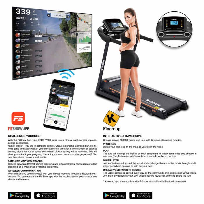 Banda de alergat electrica Orion Core Y300 [4]