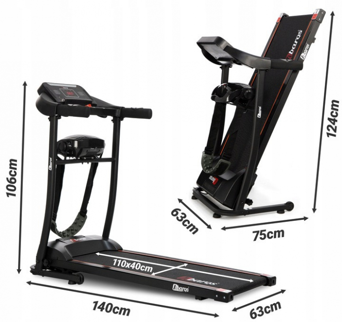 Banda de alergat electrica Sportmann ABARQS, 2CP, 110 kg [2]