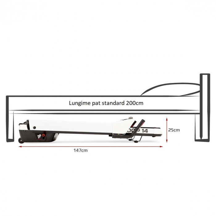 Banda de alergat electronica HMS LOOP14, 2.5CP, 120kg [17]