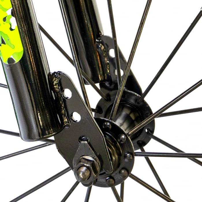 Bicicleta baieti  RICH BABY R14WTA, roata 14", roti ajutatoare cu LED, 3-5 ani, culoare negru/verde [8]