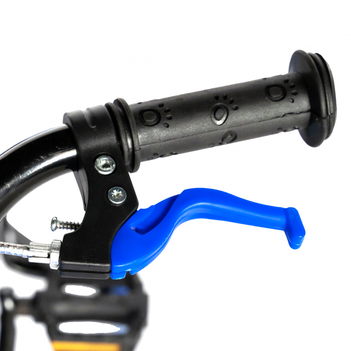 Bicicleta baieti RICH BABY R18WTA, roata 18", roti ajutatoare cu LED, 5-7 ani, negru negru/albastru [11]