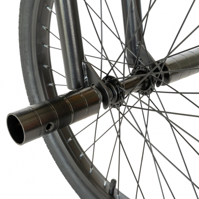 Bicicleta BMX Velors, Roti 20 Inch, Frane V-Brake, Velors Rocker CSV20/16A, Cadru Negru cu Design Portocaliu [6]