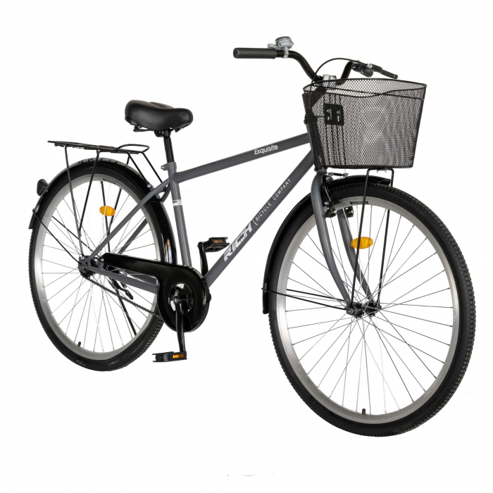 Bicicleta CITY 28" Rich Bike Exquisite R2891A, culoare gri/alb [2]