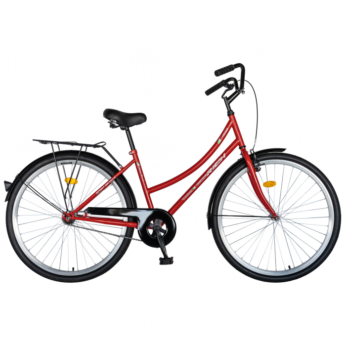 Bicicleta CITY 28" Rich Bike R2892A, culoare rosu/alb [2]