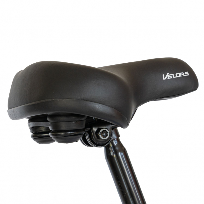 Bicicleta City Velors Roti 28 Inch, Frane Mecanice V-Brake, Velors Ukrayna CSV28/93A, Cadru Rosu cu Design Alb [7]