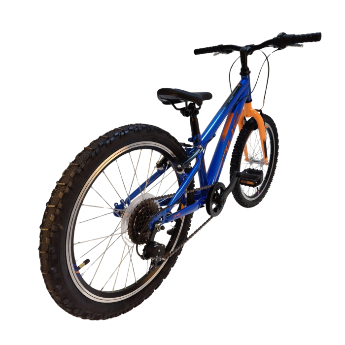Bicicleta Copii DHS Sonic - 20 Inch, Albastru-Portocaliu [3]