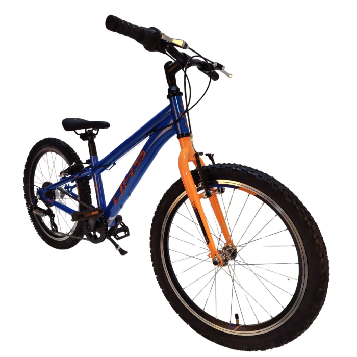 Bicicleta Copii DHS Sonic - 20 Inch, Albastru-Portocaliu [2]