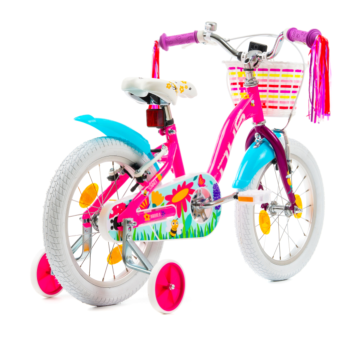 Bicicleta Copii DHS Summer - 16 Inch, Roz/Albastru [2]