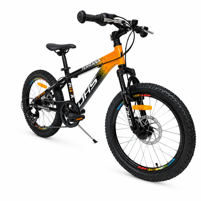 Bicicleta Copii Dhs Terrana 2023, model 2026 - 20 Inch, Portocaliu-Negru [2]