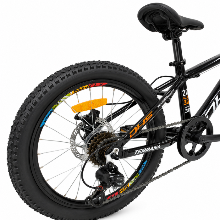 Bicicleta Copii Dhs Terrana 2023, model 2026 - 20 Inch, Portocaliu-Negru [5]
