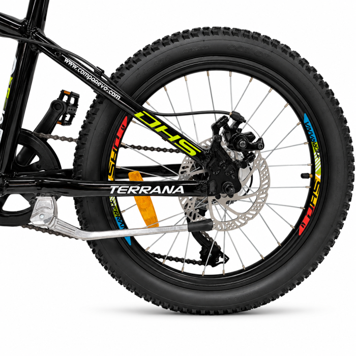 Bicicleta Copii Dhs Terrana 2023C, model 2026 - 20 Inch, Verde-Negru [5]