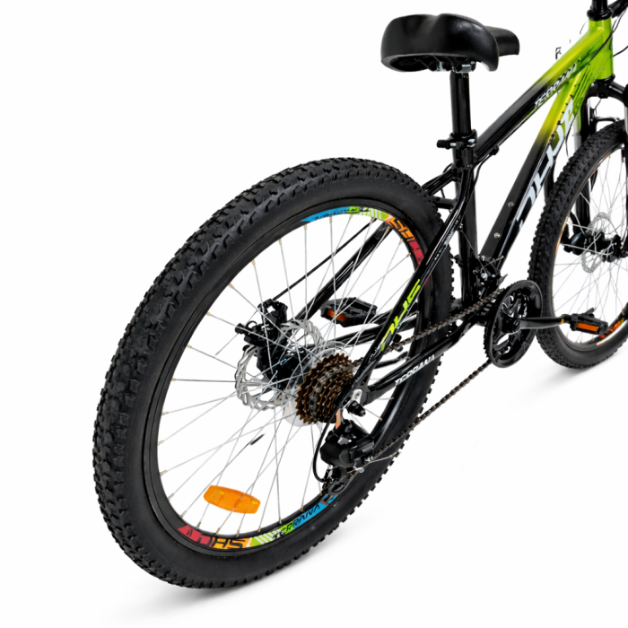 Bicicleta Copii Dhs Terrana 2423, model 2026 - 24 Inch, Verde-Negru [4]