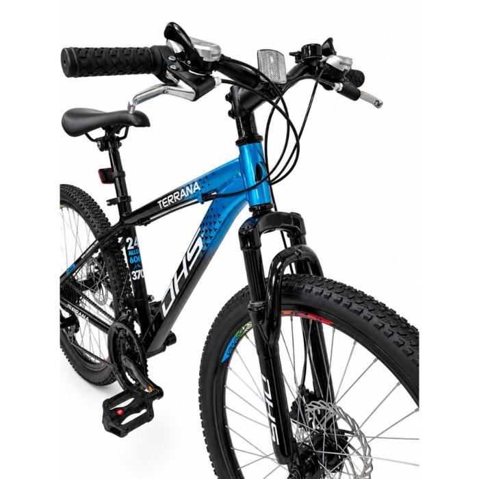 Bicicleta Copii Dhs Terrana 2423C, model 2026 - 24 Inch, Albastru-Negru [5]
