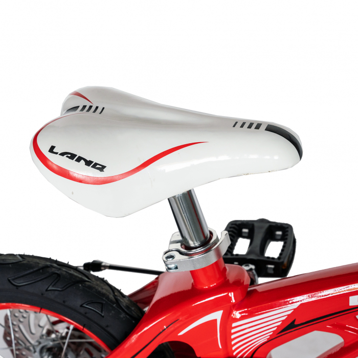 Bicicleta copii Rich Baby W1246D, roata 12", cadru aliaj magneziu, frana C-Brake, roti ajutatoare, 2-4 ani, rosu/negru [3]