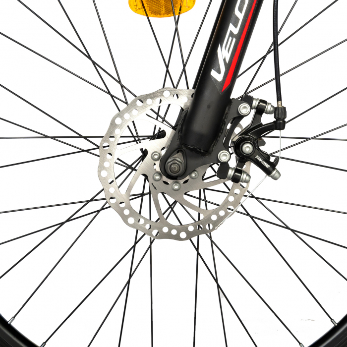 Bicicleta de munte Velors V2610A, roata 26", frana disc, 18 viteze, negru/alb/rosu [9]