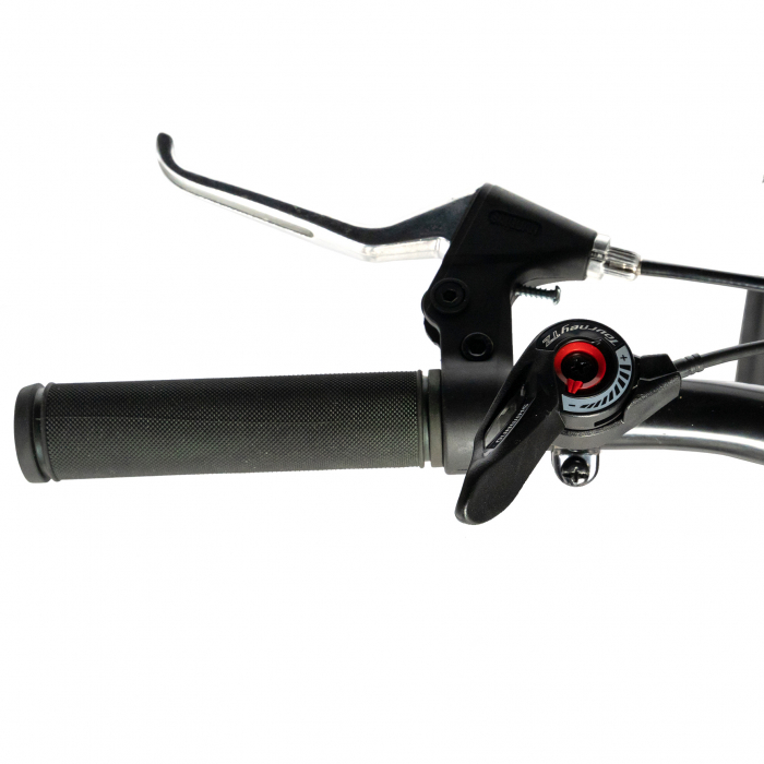 Bicicleta de munte Velors V2610A, roata 26", frana disc, 18 viteze, negru/alb/rosu [7]