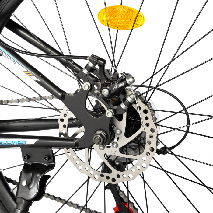 Bicicleta de munte VELORS V2710A, roata 27.5", frana disc, 18 viteze, negru/albastru/rosu [11]