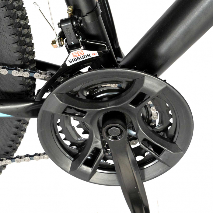 Bicicleta de munte VELORS V2710A, roata 27.5", frana disc, 18 viteze, negru/albastru/rosu [5]