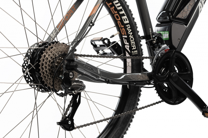 Bicicleta Electrica Afisport M17 - 27.5 Inch, L-XL, Gri [3]