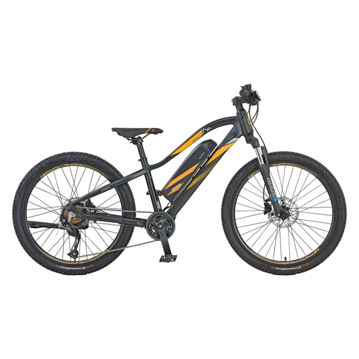 Bicicleta Electrica Devron 51721 - 24 Inch, 340 mm, Negru [1]