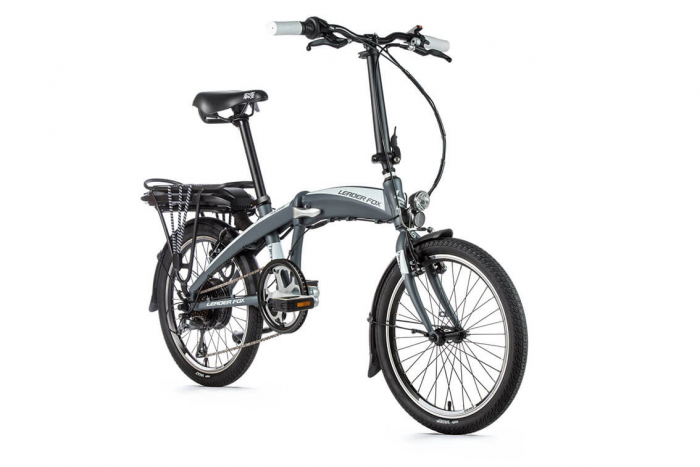 Bicicleta electrica -bike Folding Leader Fox Tifton 20" gri mat-alb [5]