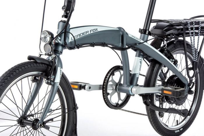 Bicicleta electrica -bike Folding Leader Fox Tifton 20" gri mat-alb [3]