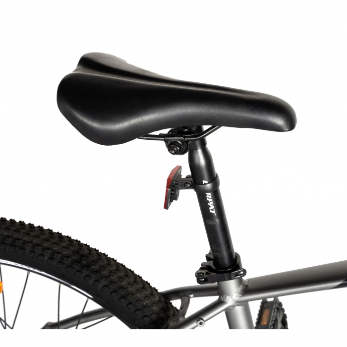 Bicicleta electrica MTB (E-BIKE) CARPAT 27.5" C1007E, cadru aluminiu, frane mecanice disc, echipare SHIMANO 21 viteze, culoare gri/negru [2]