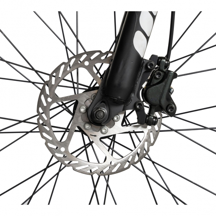 Bicicleta electrica MTB (E-BIKE) CARPAT 27.5" C1007E, cadru aluminiu, frane mecanice disc, echipare SHIMANO 21 viteze, culoare negru/portocaliu [15]