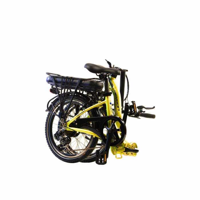 Bicicleta Electrica Pliabila Devron 20122 - 20 Inch, S, Galben [3]