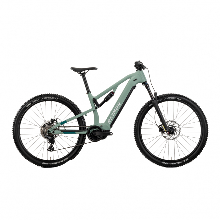 Bicicleta Electrica Raymon Full Suspension Trailray 120 2025 - 29 Inch, M, Verde - Deore LG [1]