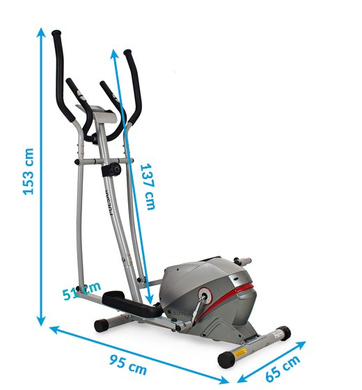 Bicicleta eliptica PULSAR SG-920E- argintiu/rosu [2]