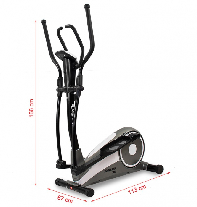 Bicicleta eliptica Scud X8 Flamingo [3]