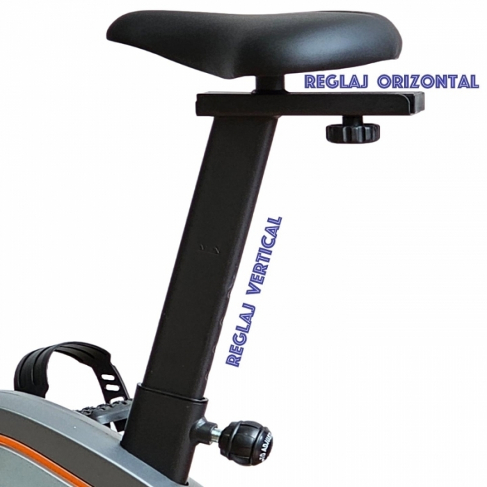 Bicicleta ergometrica FitTronic Cross 513 BP, display mare, electromagnetica, 13 programe, reglaj sa vertical si orizontal, reglaj ghidon, App Kinomap, Zwift [4]